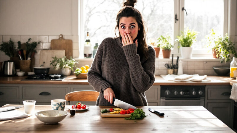 « Je croyais bien faire en coupant mes crudités avec le même couteau… jusqu’à cette découverte qui m’a choquée »