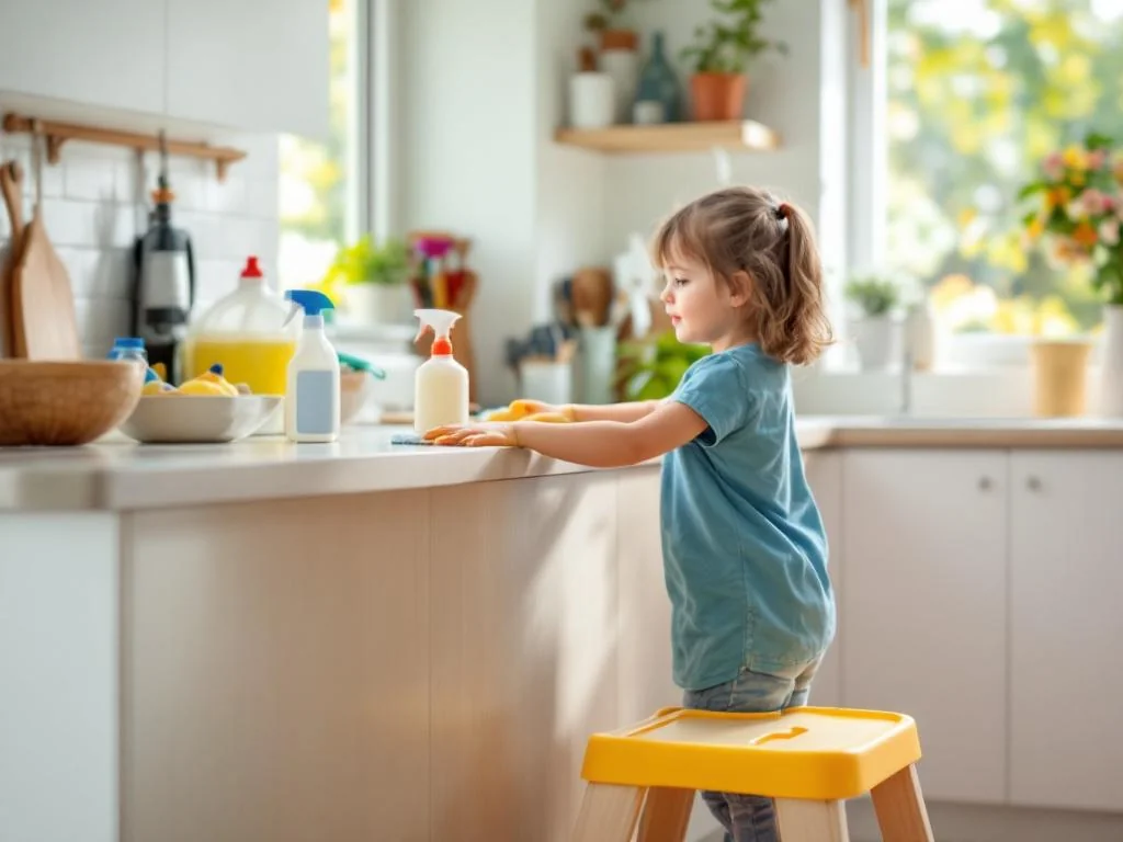 Comment confier des tâches ménagères adaptées à l’âge de votre enfant