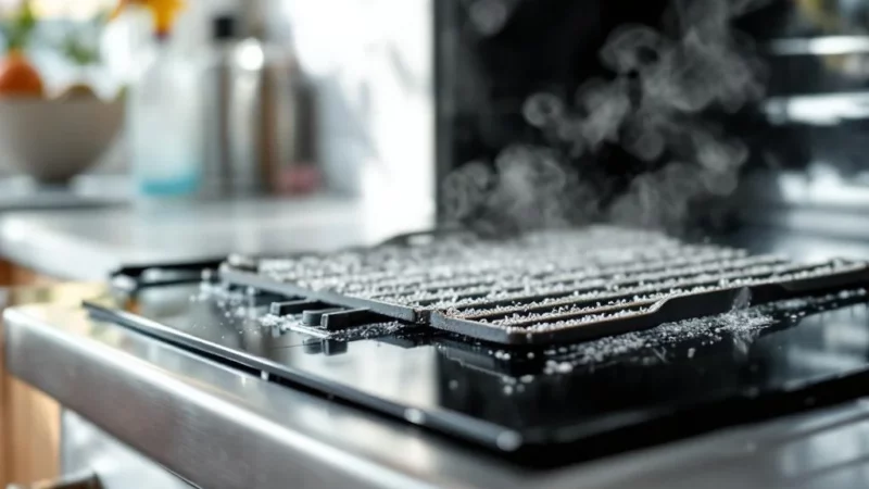 L’Astuce efficace pour dégraisser facilement vos grilles de four brûlées