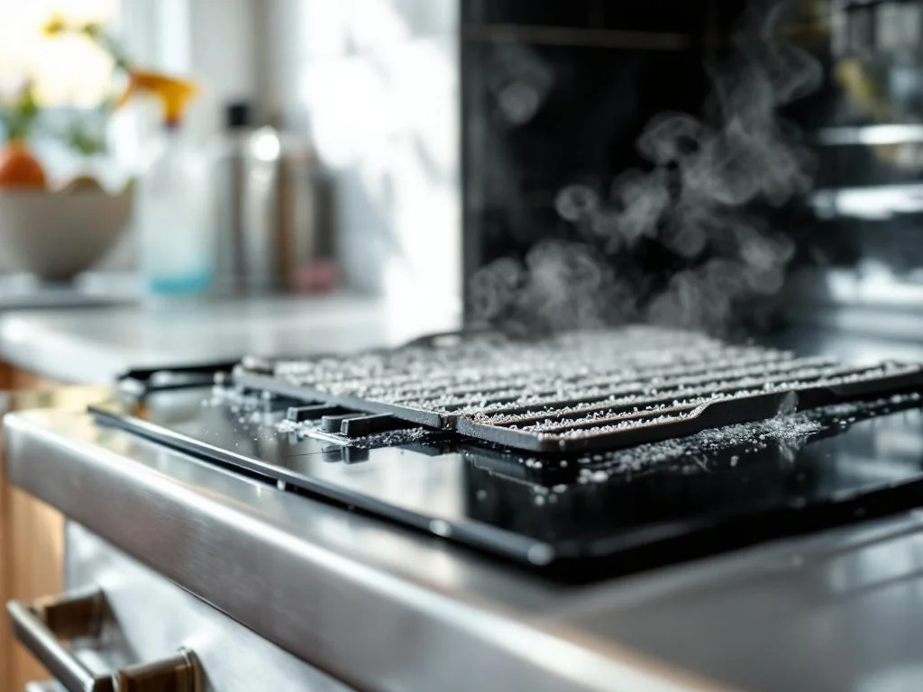 L’Astuce efficace pour dégraisser facilement vos grilles de four brûlées