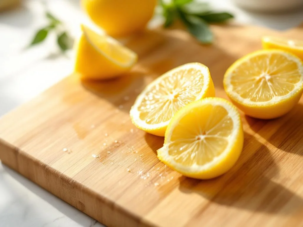 Nettoyez votre planche à découper avec du citron et éliminez les bactéries naturellement