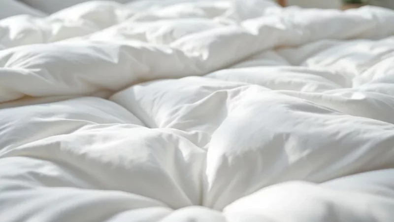 Redonnez vie à votre couette synthétique en 5 minutes