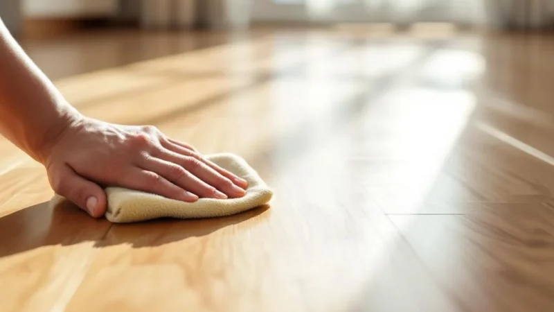 Astuce pour un parquet verni impeccable en un clin d’œil