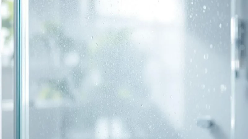 Astuce simple pour des vitres de douche impeccables et anti calcaire
