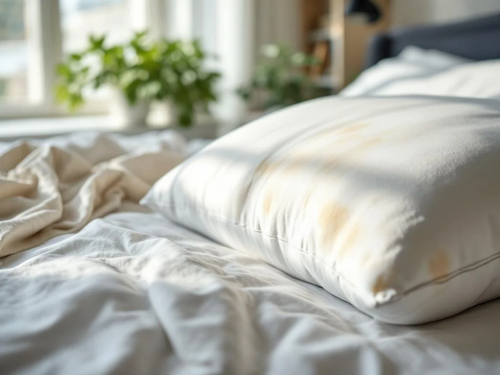 Pourquoi vos oreillers jaunissent et comment y remédier