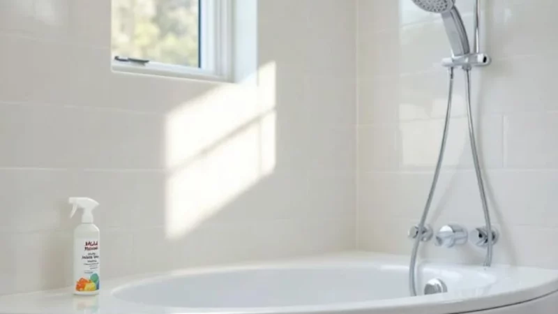 Comment éliminer la moisissure dans votre salle de bain rapidement
