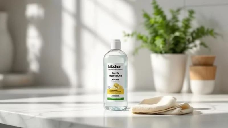 Dégraisser son plan de travail sans l&rsquo;abîmer : la méthode miracle