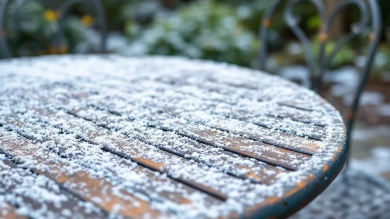 L&rsquo;Astuce simple pour protéger votre mobilier métal cet hiver
