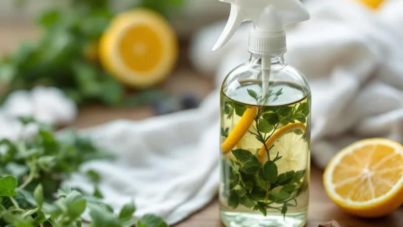 Découvrez le spray anti-odeurs naturel fait maison pour textile