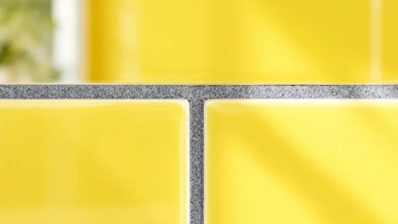 Joints de carrelage jaunes ou noirs : le secret pour un nettoyage miracle