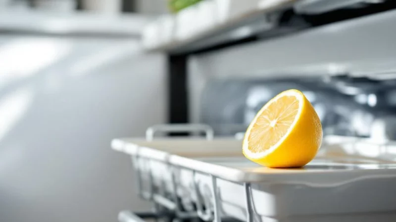Lavez votre lave-vaisselle avec du citron et dites adieu aux mauvaises odeurs