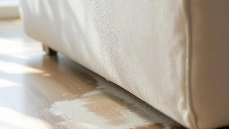 Ces traces cachées sous votre canapé pourraient tout changer