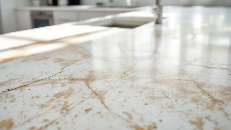 Votre plan de travail stratifié se dégrade : l’erreur d’entretien à éviter absolument