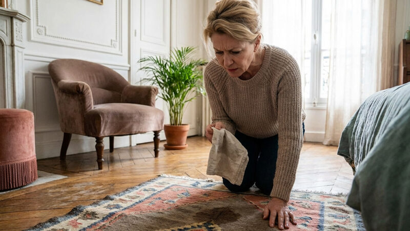 J’ai posé un glaçon sur la tache de mon tapis au lieu de frotter : le lendemain, il n’y avait plus rien