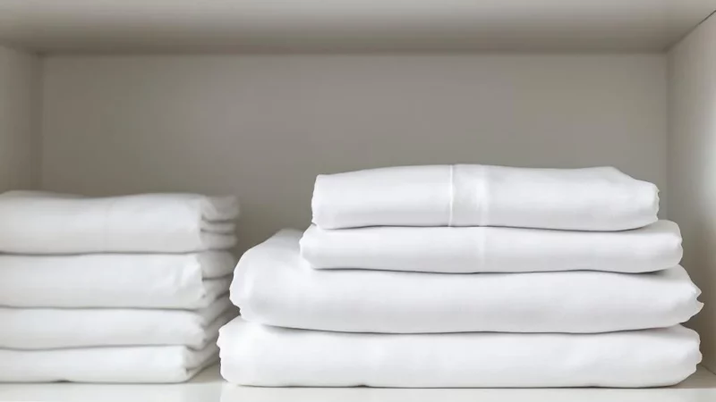 Astuce simple pour plier parfaitement votre drap-housse en deux minutes