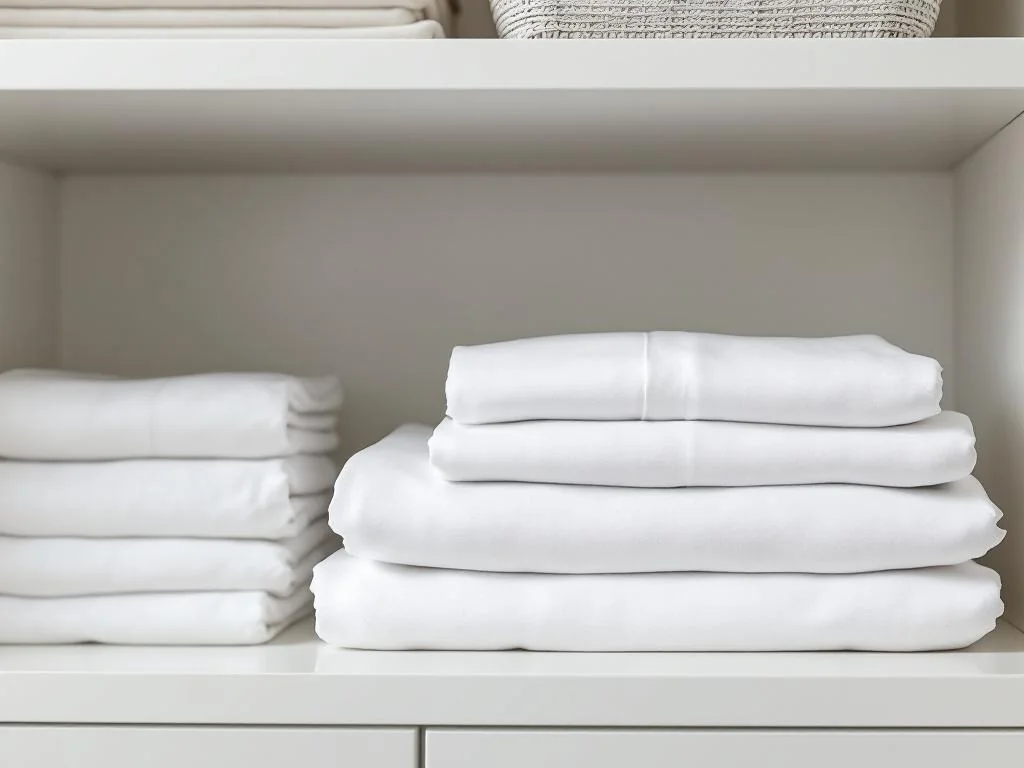 Astuce simple pour plier parfaitement votre drap-housse en deux minutes