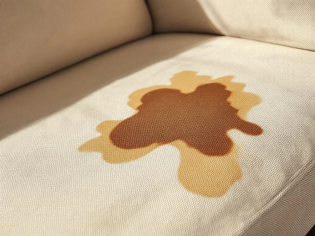 Comment éliminer facilement une tache de café sur un canapé beige
