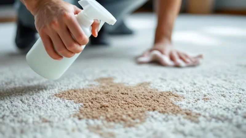 Comment éliminer une tache rebelle sur votre tapis en un clin d&rsquo;œil