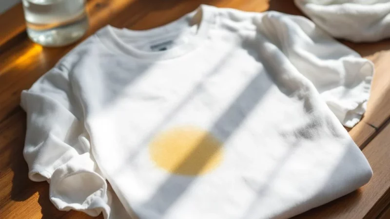 Comment sauver un vêtement taché à la Javel avant qu&rsquo;il ne soit détruit
