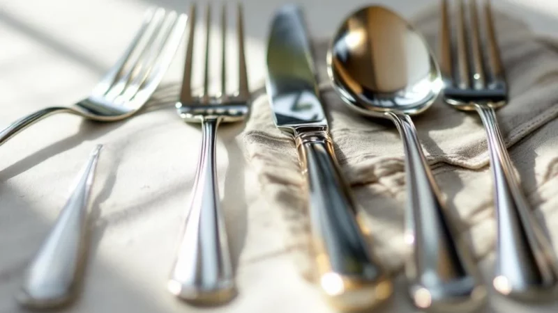 Couverts en inox brillants : l&rsquo;astuce secrète qui change tout