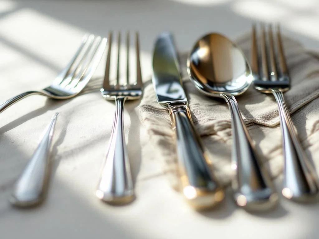 Couverts en inox brillants : l&rsquo;astuce secrète qui change tout