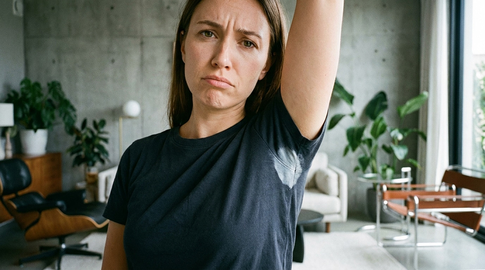 Mes t-shirts avaient tous ces traces blanches sous les bras : un seul produit que j’avais déjà dans mon placard a tout détaché