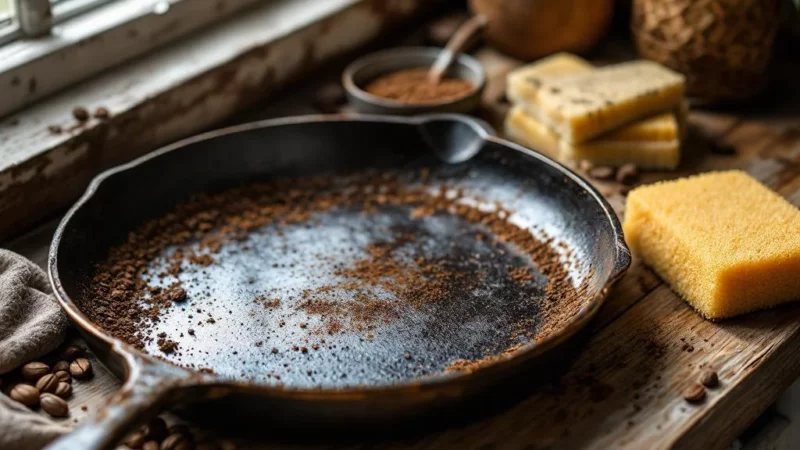 Révélation : le marc de café pour redonner vie à vos poêles ternies