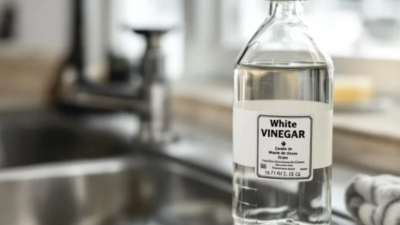 Vinaigre blanc dans les canalisations : mythe ou solution miracle