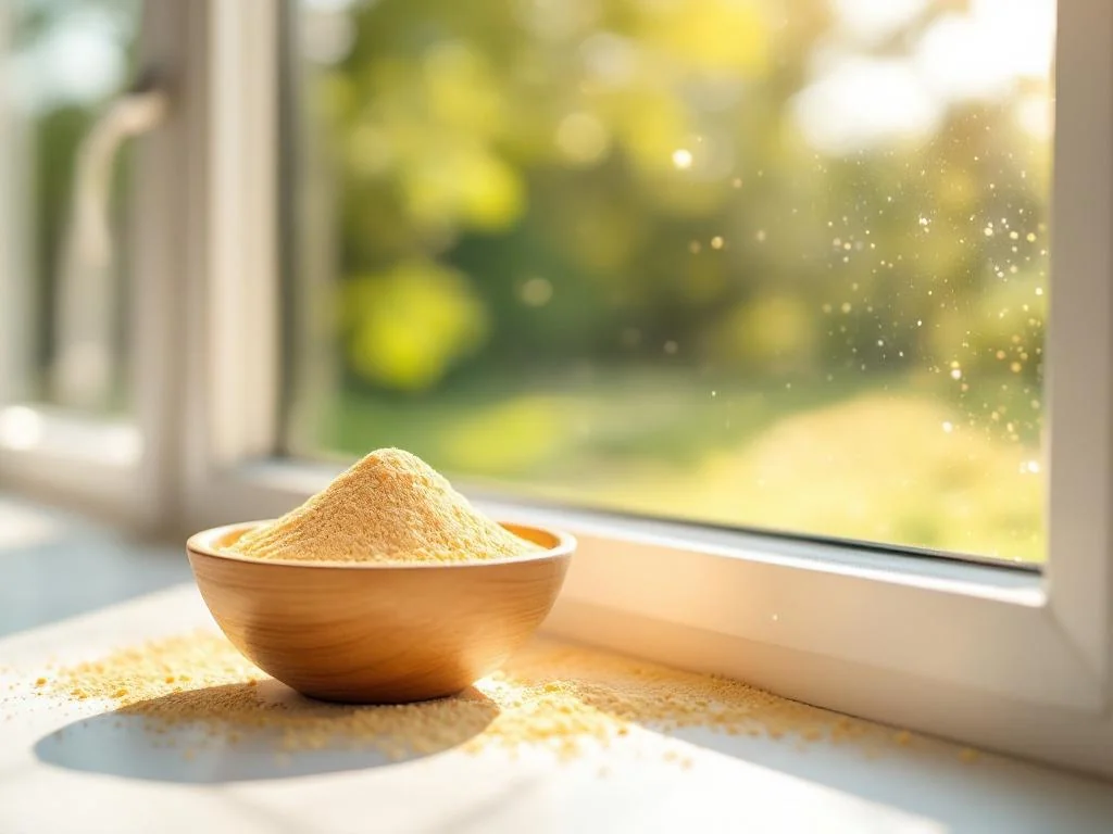 Astuce britannique : nettoyer ses vitres au printemps avec de la farine de maïs