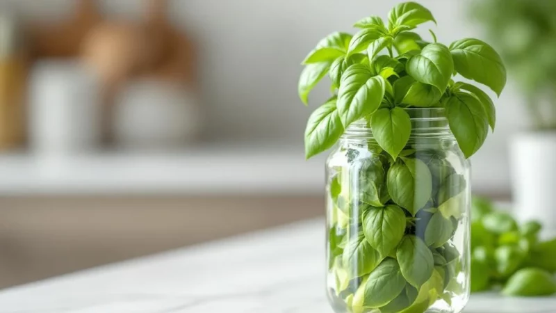 Astuce Infaillible Pour Faire Durer Votre Basilic