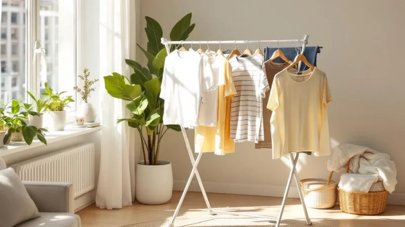 Attention à votre salon : le séchage du linge peut nuire à votre santé