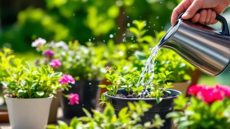 Découvrez l&rsquo;astuce simple pour sauver vos plantes de la canicule