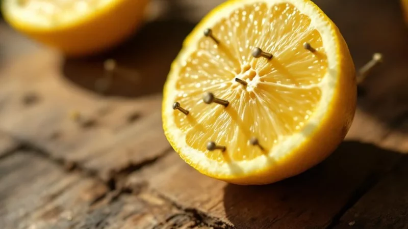 Découvrez le secret ancestral du citron clouté pour repousser les guêpes naturellement