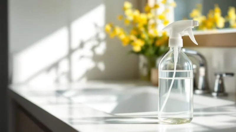 Nettoyez votre salle de bain efficacement avec ce spray maison ultra simple
