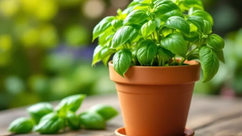 Prolongez la vie de votre basilic en pot avant juin avec cette astuce capitale