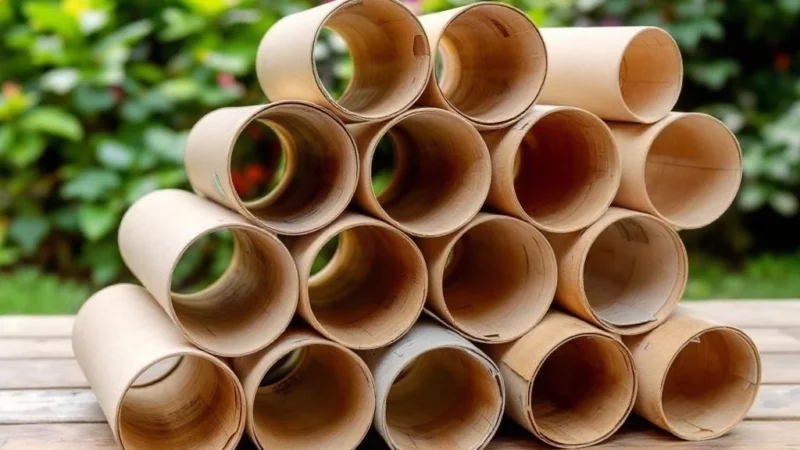 Réutilisez vos rouleaux de papier toilette pour organiser votre maison et votre jardin
