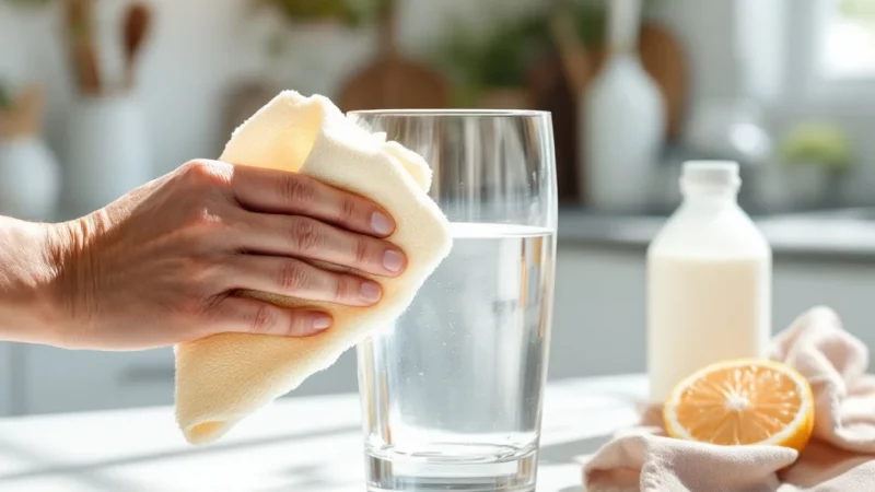 Vinaigre blanc : la recette miracle pour des verres ultra transparents
