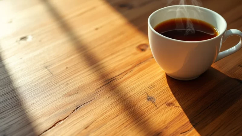 Astuce naturelle : faire disparaître les rayures sur votre bois avec du thé noir