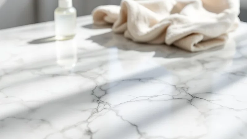 Astuce simple pour faire briller votre marbre sans l’abîmer