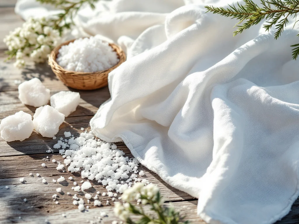 Blanchir ses draps naturellement avec des cristaux de soude