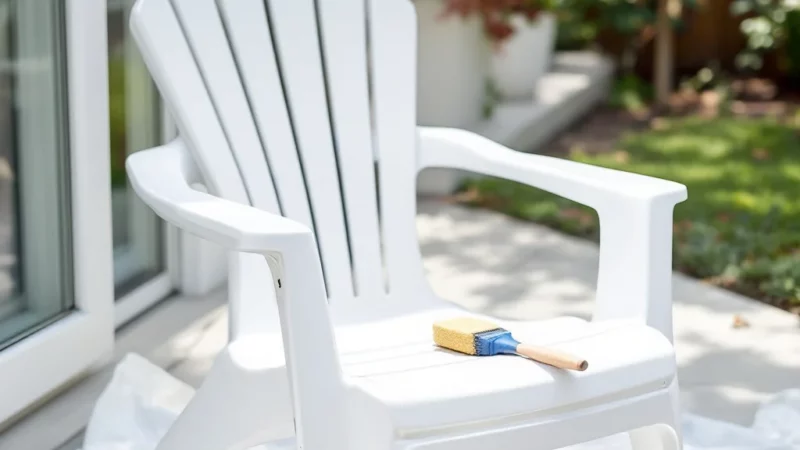 Comment transformer vos chaises en plastique blanches en un clin d’œil à 1 €