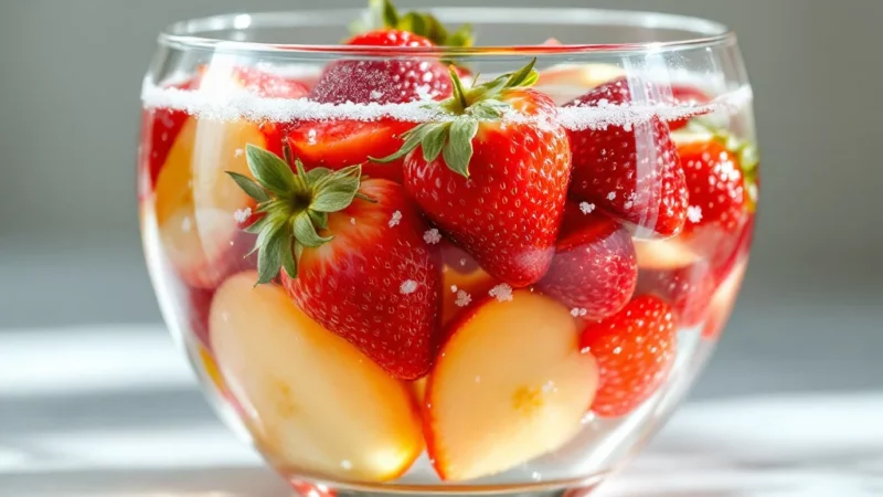 Lavez vos fruits efficacement avec cette astuce à l&rsquo;eau salée