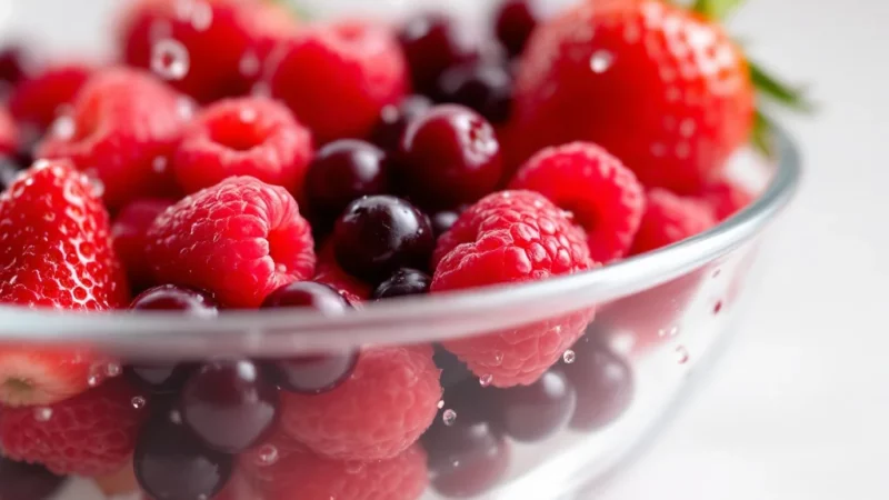 Lavez vos fruits rouges sans les abîmer grâce à cette méthode miracle