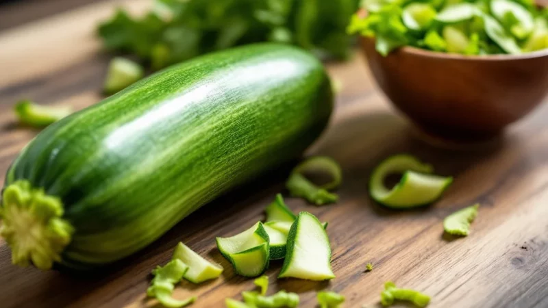 Ne Jetez Plus Vos Épluchures de Courgettes Une Astuce Anti-Gaspi Incroyable