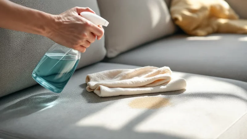 Nettoyez votre canapé taché sans dépenser une fortune