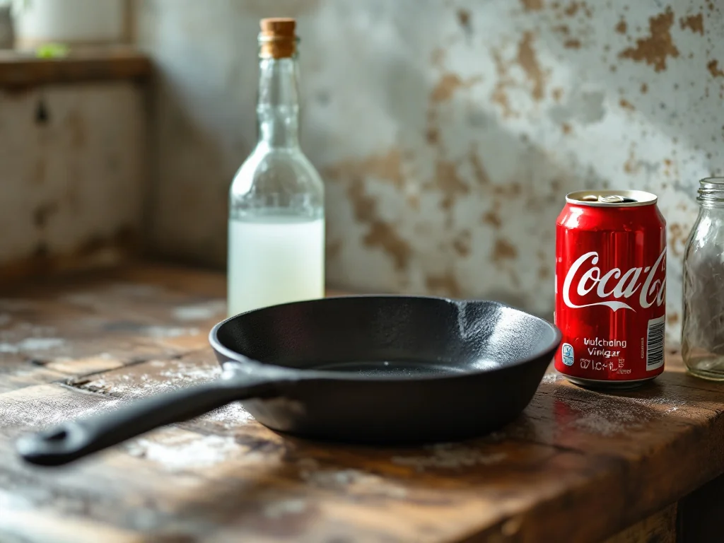 Poêle brûlée : le secret étonnant du vinaigre et Coca-Cola pour tout nettoyer