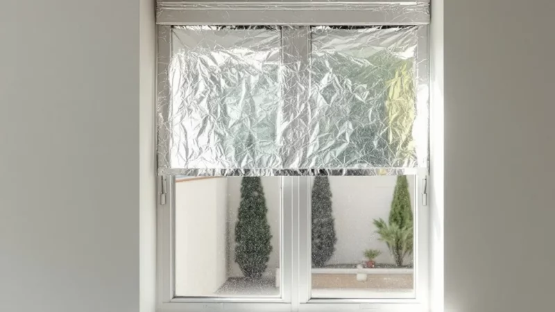 Rafraîchir sa maison en été : la astuce simple avec du papier aluminium