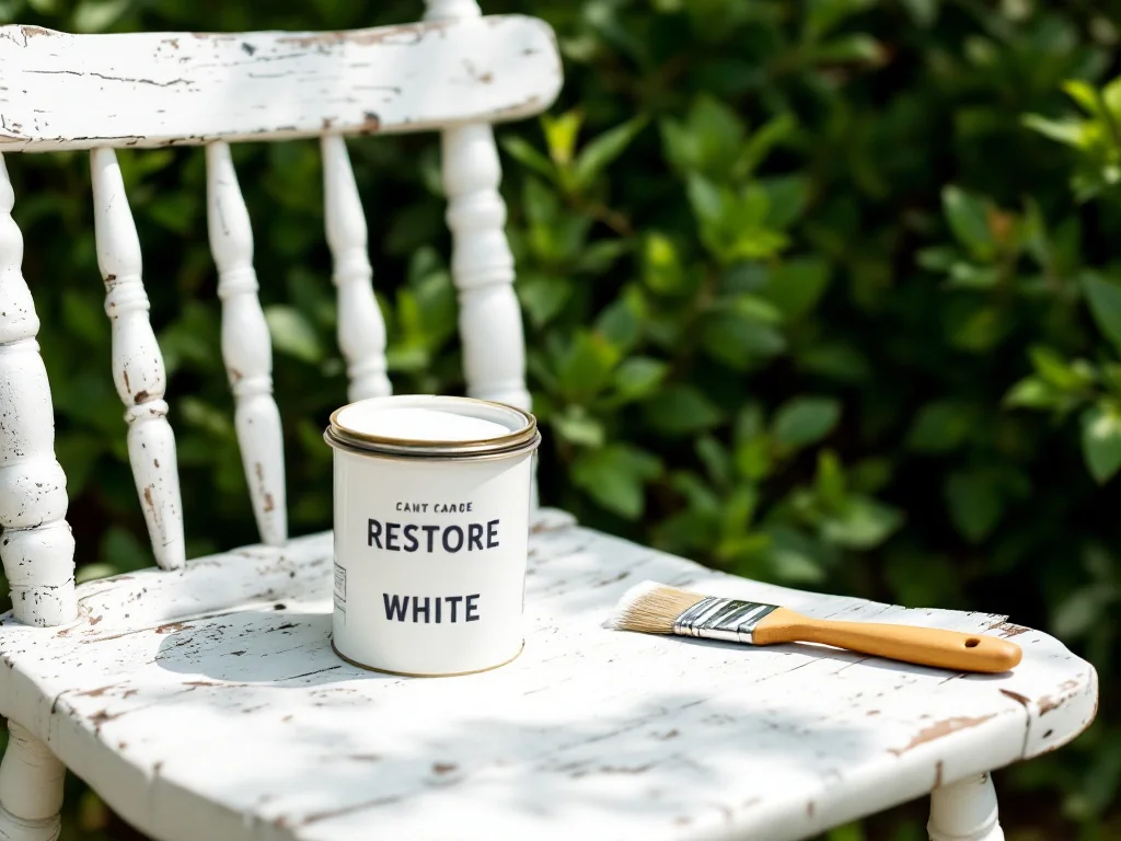 Redonnez leur blanc d&rsquo;origine à vos chaises de jardin avec cette astuce économique