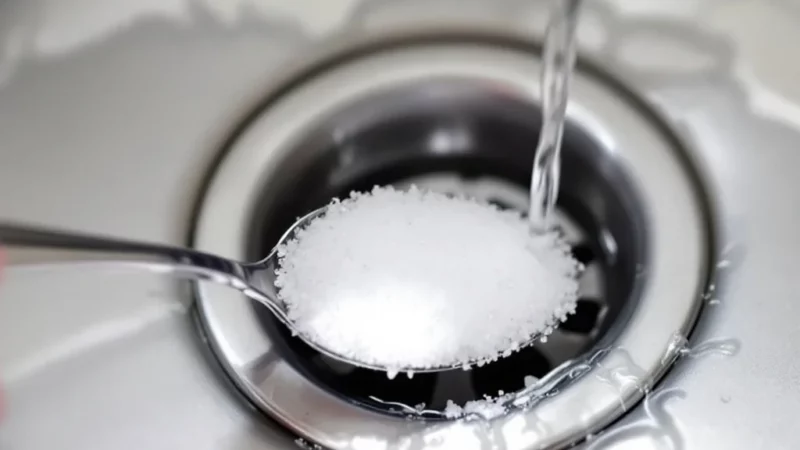 Déboucher vos canalisations avec du sel et de l&rsquo;eau chaude une astuce simple et efficace