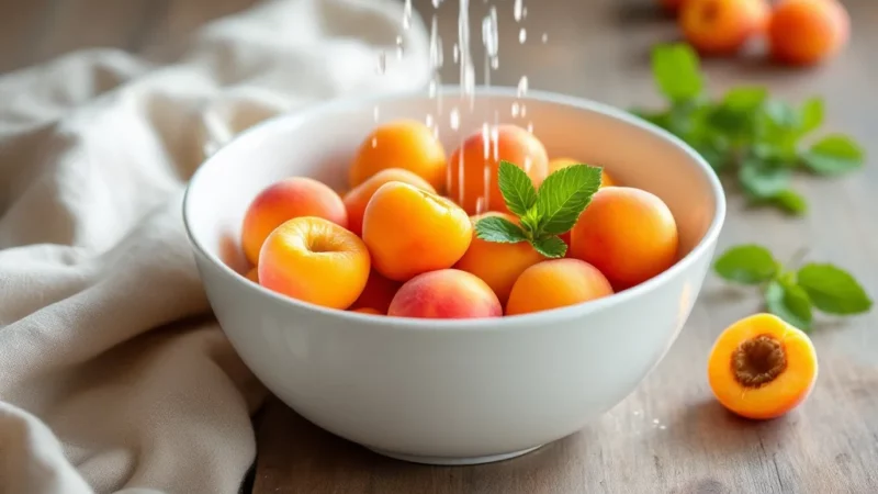 Lavez vos abricots comme un pro pour des fruits sans pesticides ni moisissures